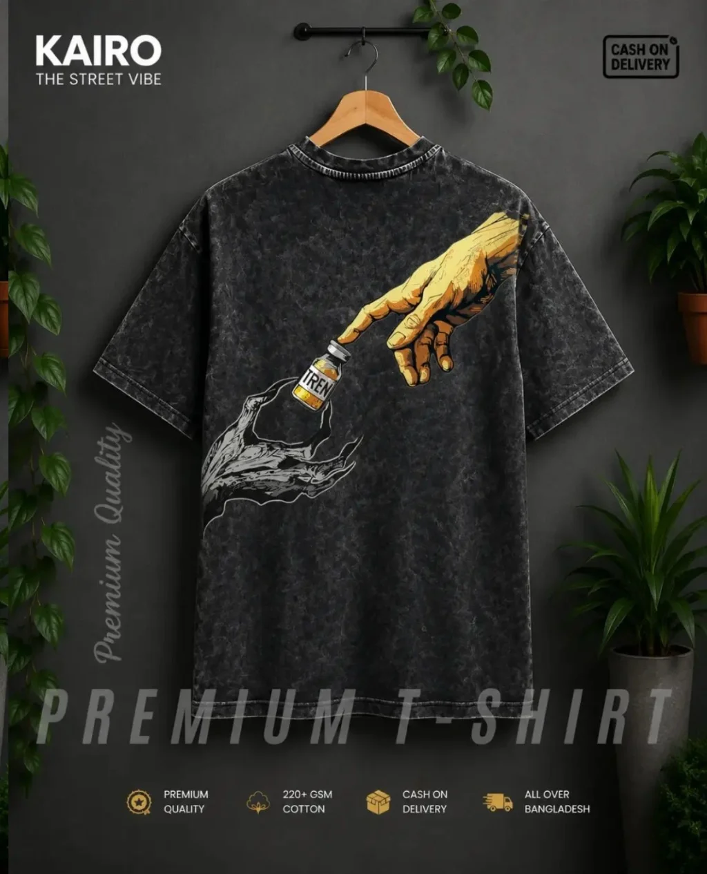 Dropshulder Acis Wash Color Design hand